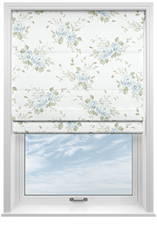 Shabby Chic by Rachel Ashwell Belle Hydrangea, Duck Egg - Roman Blind